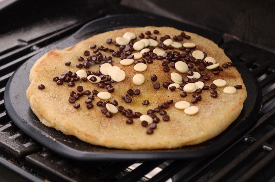 Foto Pizza Met Peer En Chocolade